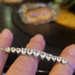White Topaz Sterling Silver Bracelet